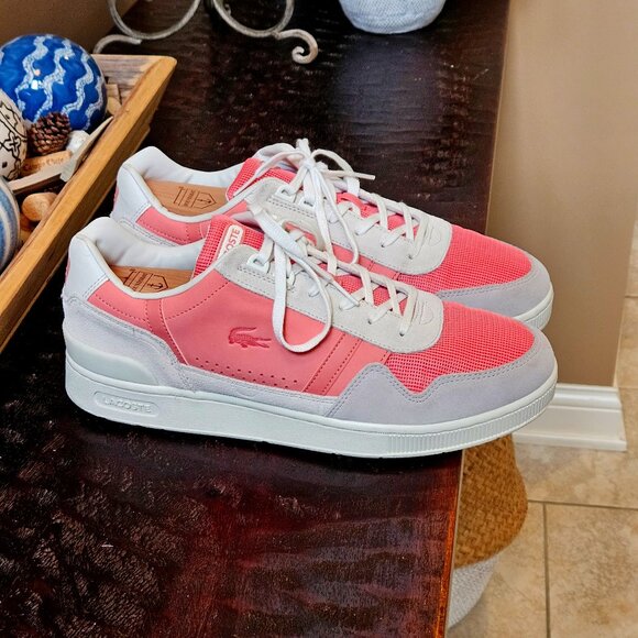 Lacoste Other - Lacoste Men's Fashion Sneakers, Salmon/Gray, Sz 12